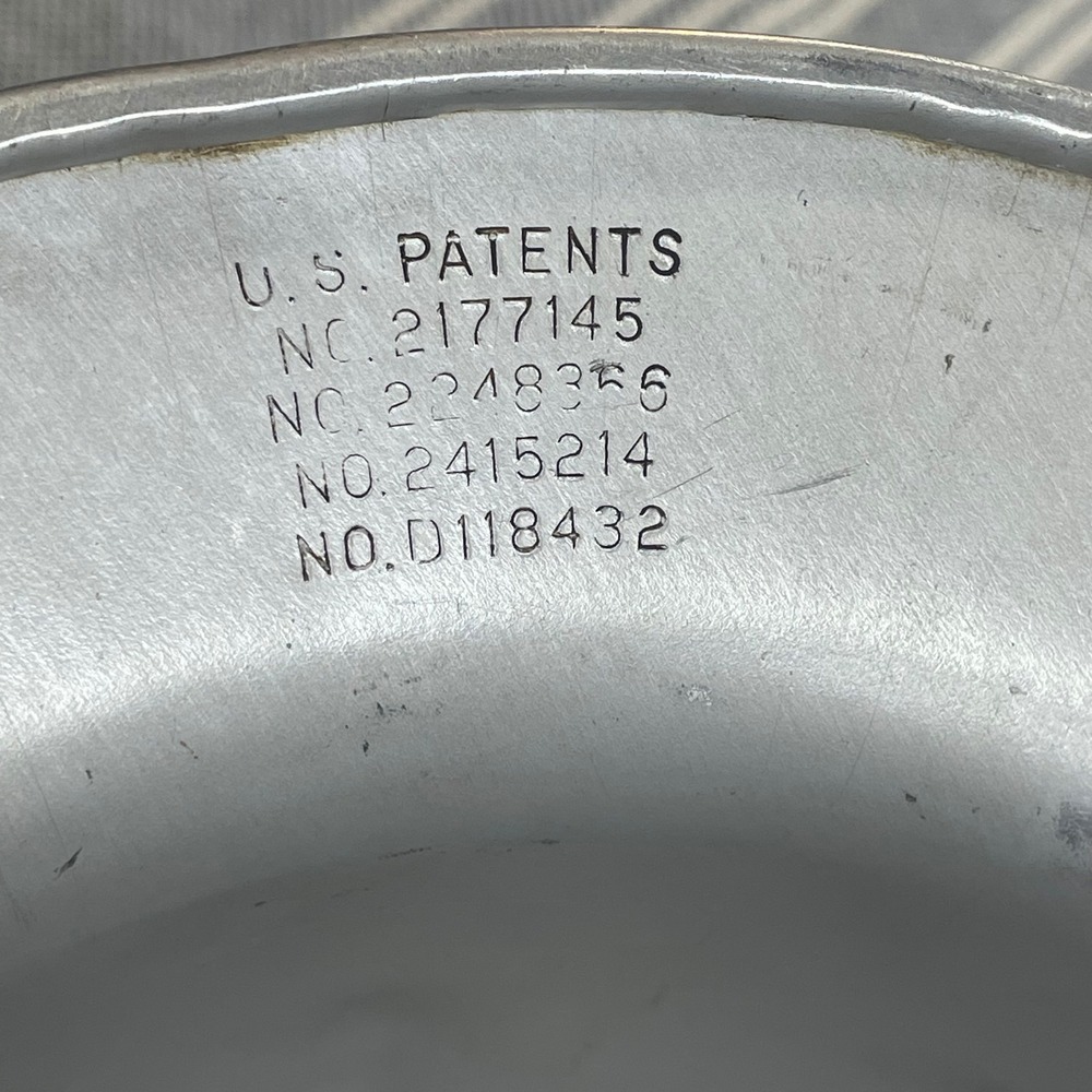 Vintage 1940s B.F. McDonald Aluminum Hard Hat Los Angeles Metal Full Brim - Picture 5 of 8